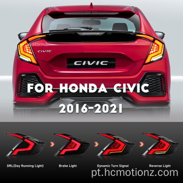 HCMOTIONZ 2016-2021 Luzes traseiras do Honda Civic